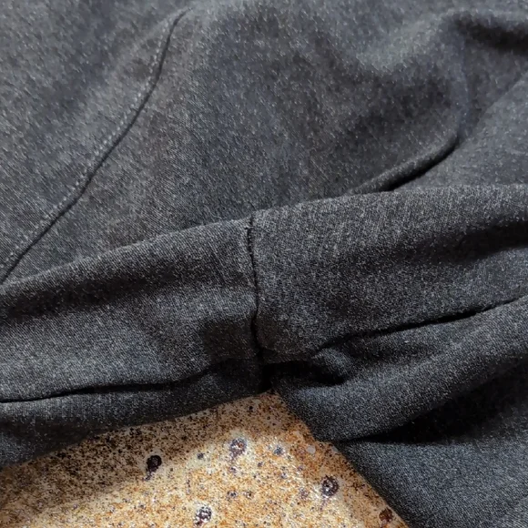 Anne Klein | Charcoal Grey Thick Cropped Leggings Viscose Blend Size L - Picture 13 of 15